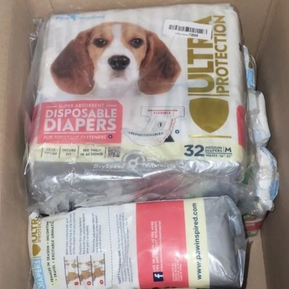 Disposable NIP Female Dog Diapers- Mixed Brands
